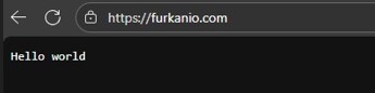 web sitemin ilk deployu :D