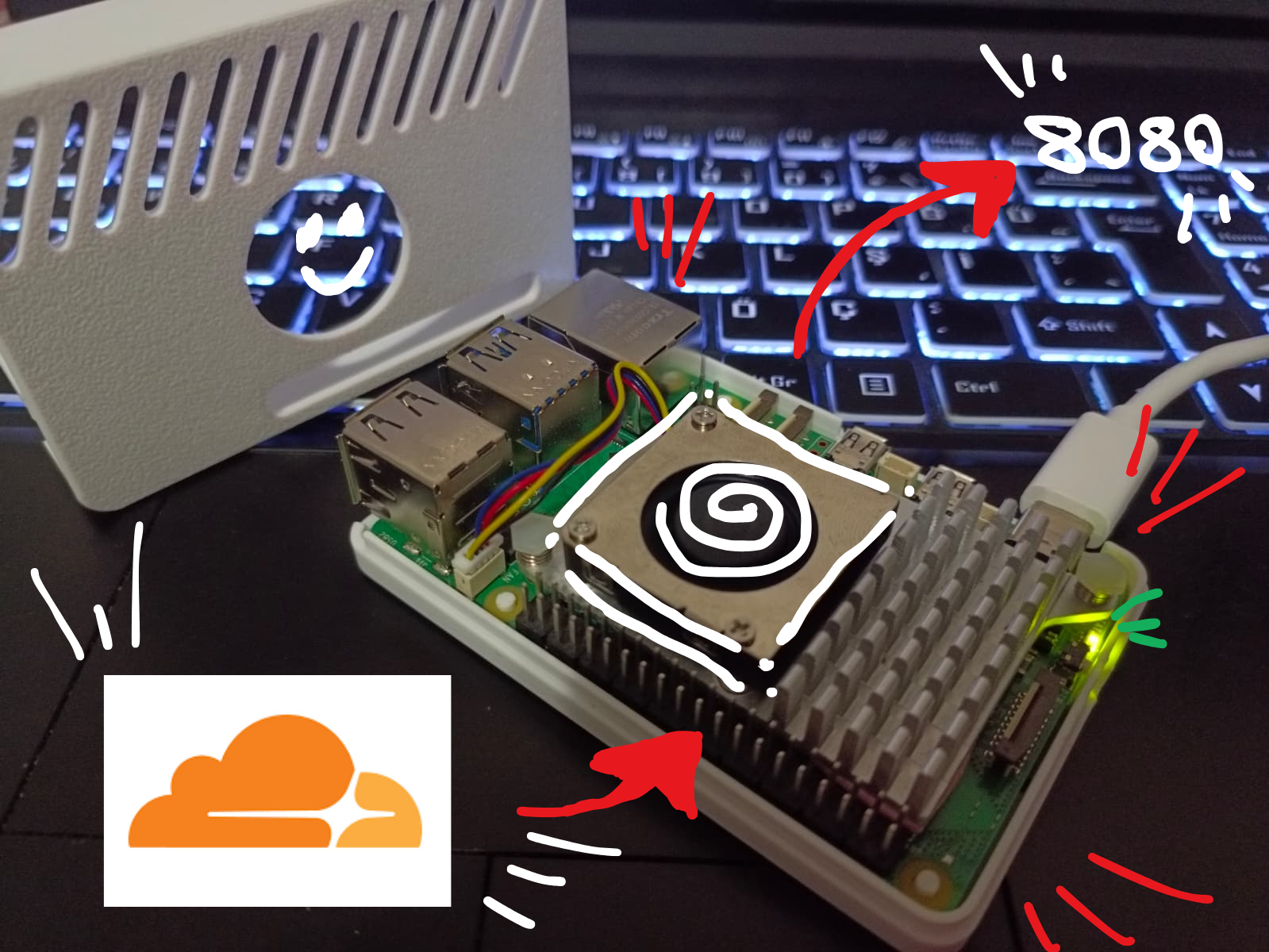 Raspberry PI 5 CloudFlare Tunnel ile Server Kurma